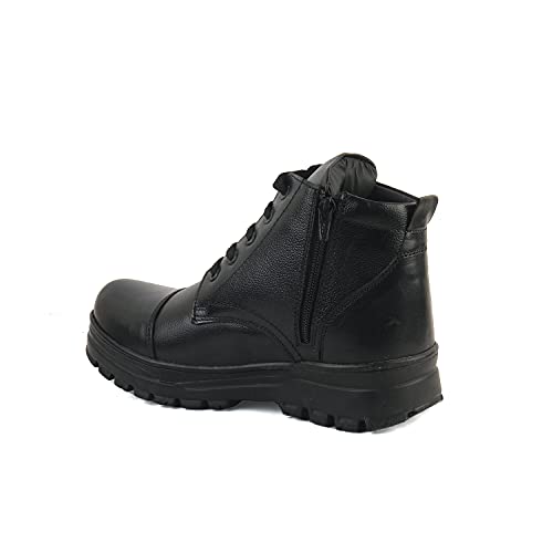 Image of XHUGOY COMBAT POLICE DMS WARDI BOOT IN BLACK|TAN