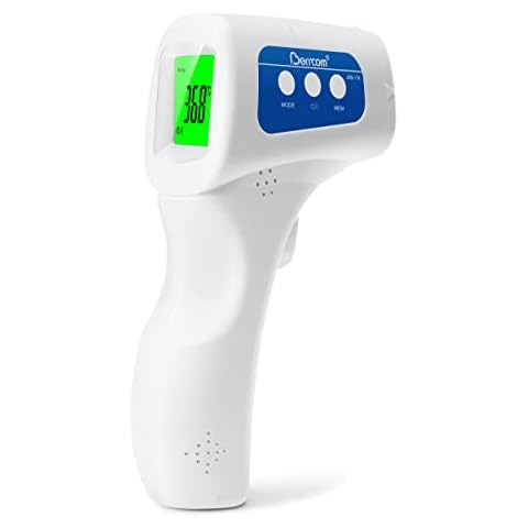 Berrcom Non Contact Infrared Thermometer JXB-178 Medical Grade for Baby Kids with High Temperature Alarm and Instant Accurate Reading Cover