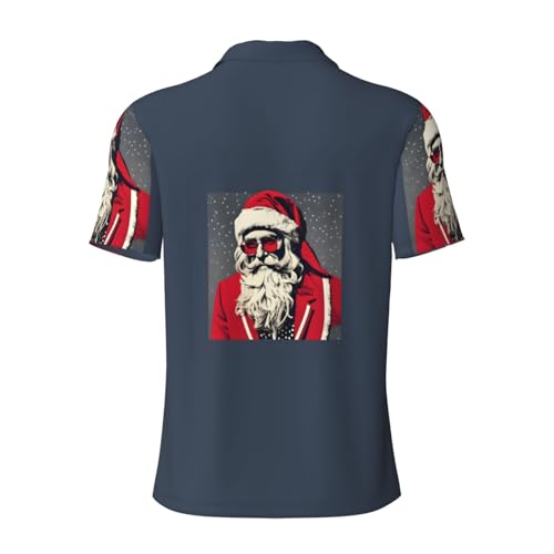 Polo respirant Père Noël pour homme idéal au bureau comme en voyage