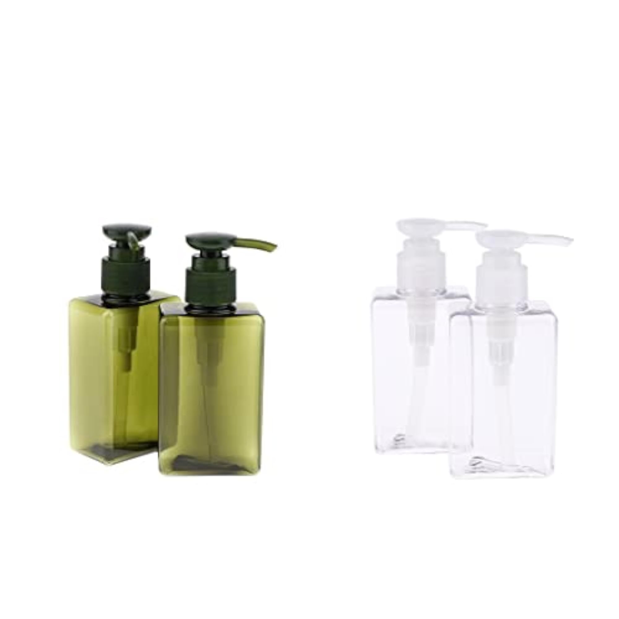4 Pcs 150ml Refillable PET Pump Bottle Set
