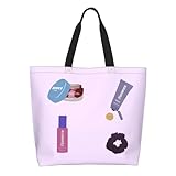 QIOEURYU Bolsa de compras de comestibles Florence By Mills Linda bolsa de compras impresa con hombros de comprador de gran capacidad y duradera Loisirs Confort Regalos de vacaciones