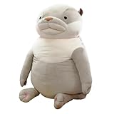 モリサカグローバル もちかわうそ XXXL グレー 90×110×120cm カワウソ ぬいぐるみ 癒し もちもち手触り かわいい 動物 もちシリーズ 特大サイズ BIG 大きなぬいぐるみ MOKW-8000G