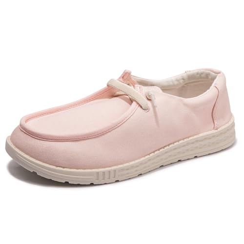 Image of Women's Canvas Slip On Loafers Fashion Outdoor Casual Flat Sneakers