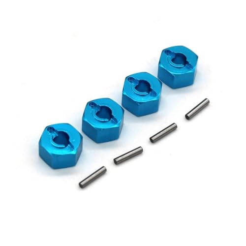 Moyeux hexagonaux 12mm métal bleu : finissez-en avec le jeu dans les roues de votre RC