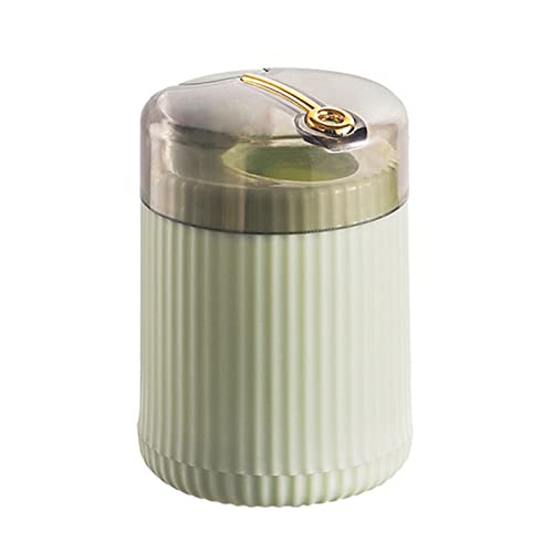 Tandpetshållare, tandpetare dispenserlåda med klart lock, press pop-up tandpetare hållare dispenser lätt att fylla på, tandpetare förvaringslåda för matbord kök, 8,5 x 6 cm