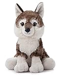 The Petting Zoo Timber Wolf Stuffed Animal, Gifts for Kids, Wild Onez Zoo Animals, Timber Wolf Plush Toy Sitting 12 inches