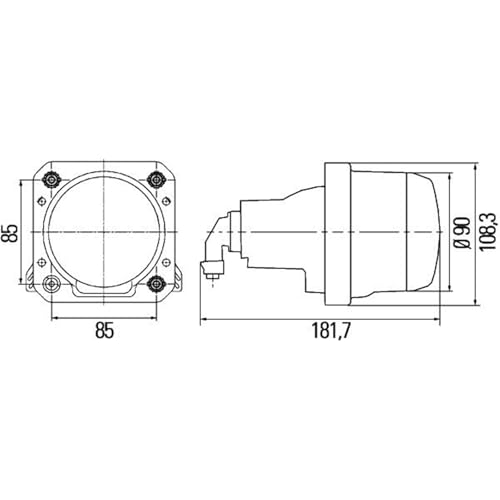 Projecteur HELLA 90mm performance | Visibilité nocturne optimale en route