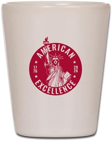 CafePress America250: American Excellence Unique and Funny Shot Glass
