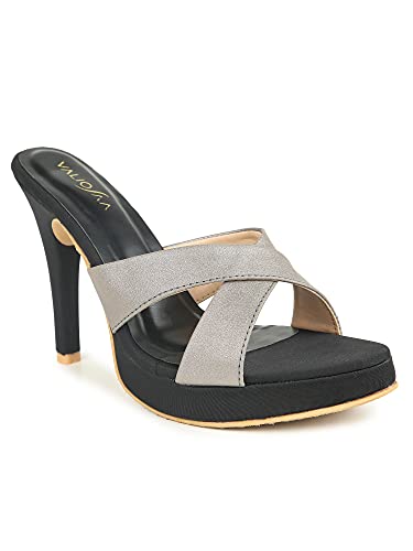 Image of Valiosaa Women's Silver Heels Heeled Sandal