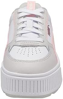 PUMA Women's Karmen Rebelle Lace Up Platform Sneaker Wht/Pink 8 Medium US | Image 1