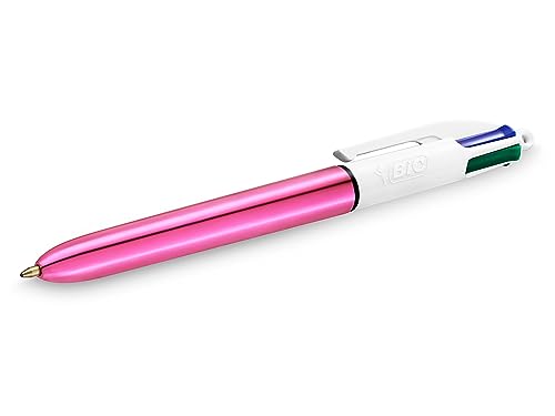 BIC 4 Couleurs Shine stylos-bille retractables pointe moyenne ecriture multicolore - 2