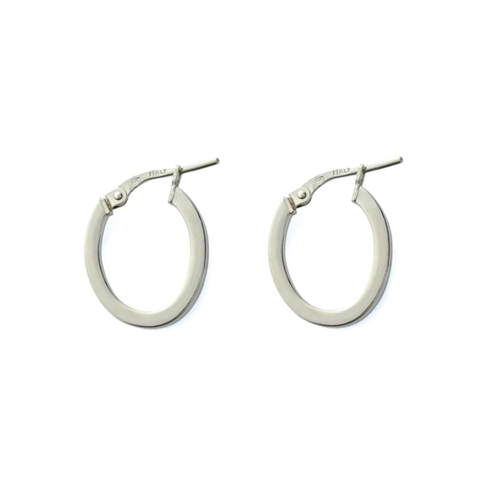 Créoles ovales argent 925 anti-déformation, boucles 17 mm confort sans irritation