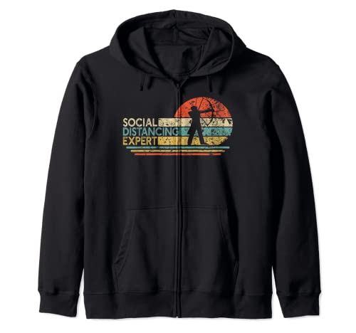 Social Distancing Expert Archery Vintage Archer Gift Sudadera con Capucha