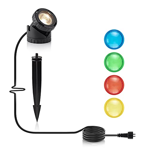 Alpine Corporation Power Beam Indoor/Outdoor 10 Watt Halogen Light with Garden Stake