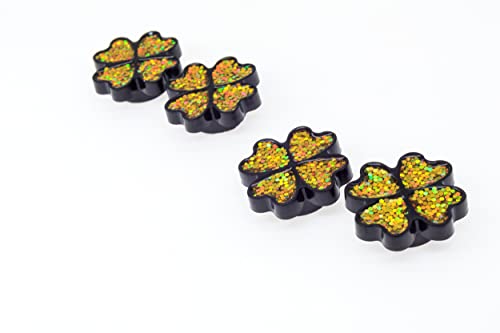 Image of FD&D Multiple Use Shining Screw Cap, Golden Lucky Clover Pattern with M6 Machine Screw