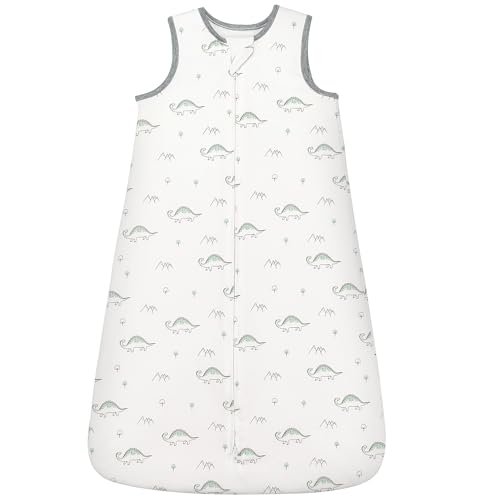 Image of ZIGJOY Baby Sleep Sack 6-12 Months 1.5 Tog Cotton Baby Wearable Blanket with 2-Way Zipper Soft Sleeping sack for Newborn Infant Toddler Boy Girl, Dinosaur