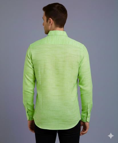 Image of Men's Pure Cotton Khadie Shirt Regular Fit Casual Formal Wear