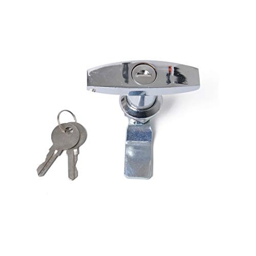 Accesorios de bloqueo del coche, T forma del mango de la paleta de entrada Cierre de puerta y las llaves de Herramientas de bloqueo, Apto for remolque/Yate/camiones (plata) (Color : Silver)