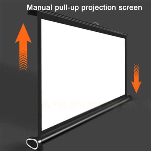 Pantalla manual para proyector de mesa 30 pulg 16:9 miniatura 3