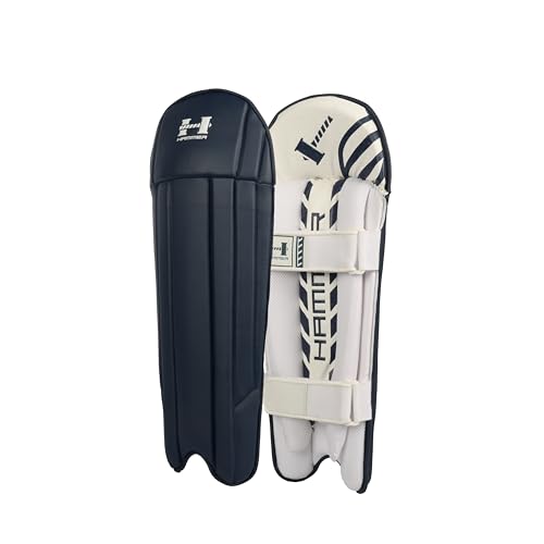 Hammer Black Edition Wicket Keeping Pads - Navy (Large)