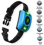 Dansrueus Dog Bark Collar, Rechargeable Dog Training Anti Bark for Large Medium Small Dogs with Adjustable Humane Modes, LED Light & Screen Waterproof