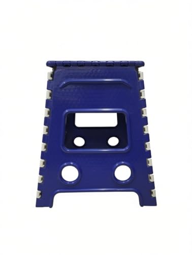 Image of Shah Enterprises Plastic Folding Stool 18 Inch (Blue)
