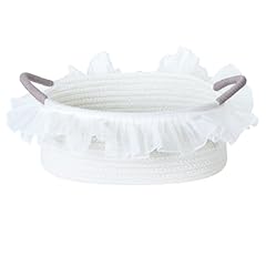 white with handle & lace