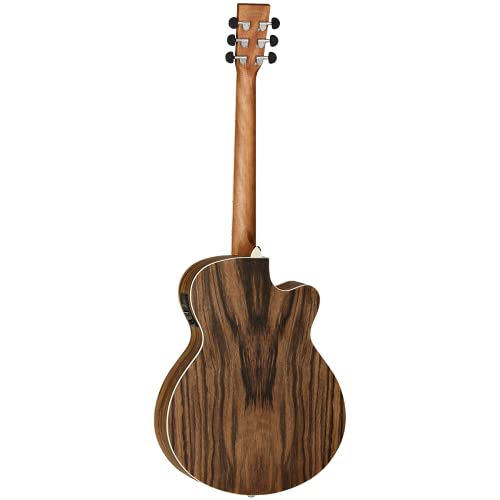 Tanglewood Super Folk Cut DBT SFCE Pacific Walnut Back and Sides Electro-Acoustic Guitar – Left Handed - Les Beatles, Paul McCartney, John Lennon, RIngo Starr, George Harrison Tanglewood Super Folk Cut DBT SFCE Pacific Walnut Back and Sides Electro-Acoustic Guitar - Left Handed – Image 3