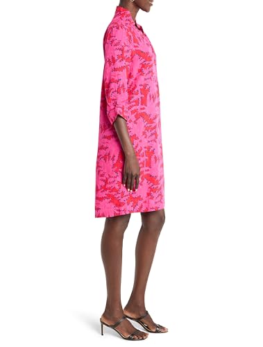 NIC+ZOE Women's Clashy Petals Ruffled Up Dress2