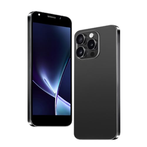 Desbloquear el teléfono móvil, pantalla de 6,3 pulgadas, 2GB RAM + 16GB ROM / TF 128GB, cámara doble 2MP + 8MP, soporte 4G LTE FDD TDD, doble tarjeta sim, adecuada para principiantes. (moon black)