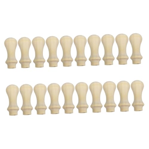 DOITOOL Retro Style 20pcs Seal Handle Kit Wooden Stamp Handles for DIY Scrapbooking and Invitation Sealing