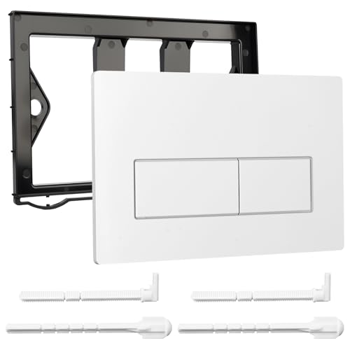 Plaque de Commande WC, Compatible avec Geberit Sigma 01/20/21/30/40/50, UP300 et UP320, avec Double Chasse, avec Leviers de Chasse et d'un Cadre d'Installation...