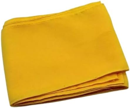 Sari de algodón amarillo puro para mujer, paquete de 1