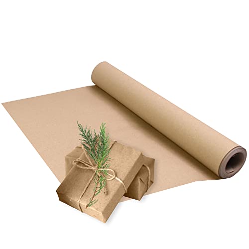 Triplast Brown ECO Kraft Paper (400mm x 10m) - Eco-Conscious & Recyclable - Multipurpose Wrapping Paper Roll with a Premium & Rustic Finish - Ideal for Gift Wrapping, Parcel Packing, Arts & Craft