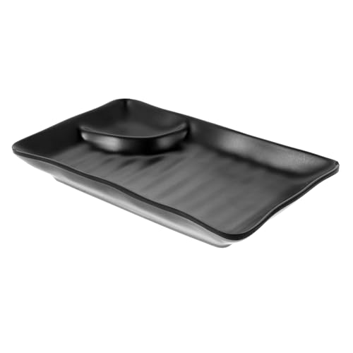 LOLIPPYY 多機能仕切り付きスナックプレート 食品用トレー 軽量耐久デザー