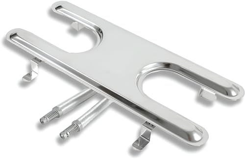 Outdoor Bazaar Universal H-Burner Replacement for Char-Broil, Kenmore, Thermos & More Gas Grills - Stainless Steel H-Type Burner 17.75 x 7 Inches