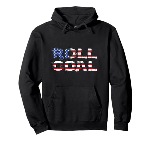 Diesel Roll Coal Usa Flag Turbo Diesels Power Gift Pullover Hoodie