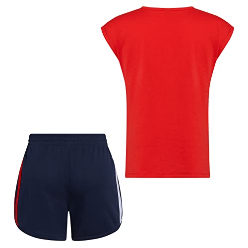 Image of adidas girls Graphic Tee & Gym Shorts T-shirt Set