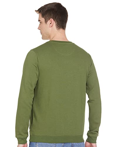 Image of Peter England Men Sweatshirt Olive