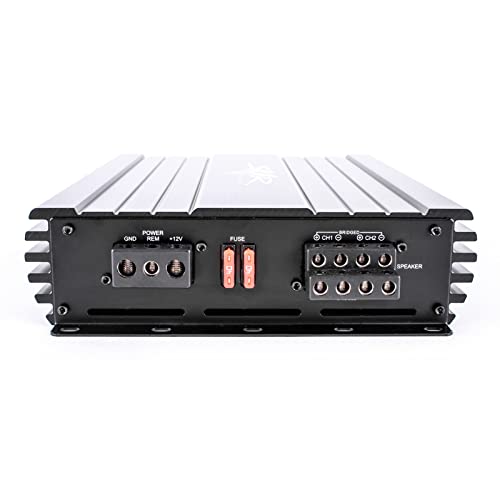 Skar Audio SKv2-200.4D Full-Range Class D MOSFET 4-Channel Car Speaker Amplifier, 1800W Max Power