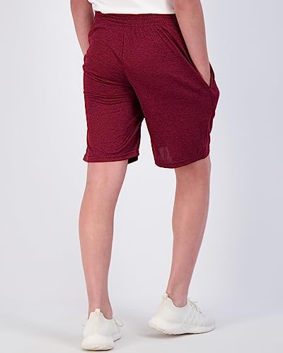 5 Pack: Big Boys Girls Youth Clothing Knit Mesh Active Athletic Performance Basketball Soccer Lacrosse Tennis Exercise Summer Gym Golf Running Teen Running Shorts Quick Dry Fit Knit- Set 14, Xl(18/20) #TOP2