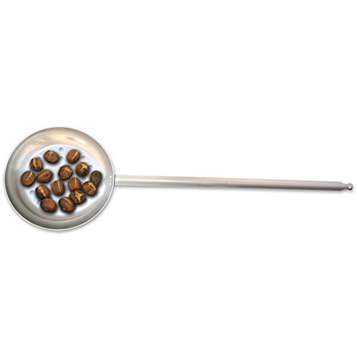La Ideal sartén para castañas (, Plata/Rojo, 26 cm, Paquete de 12