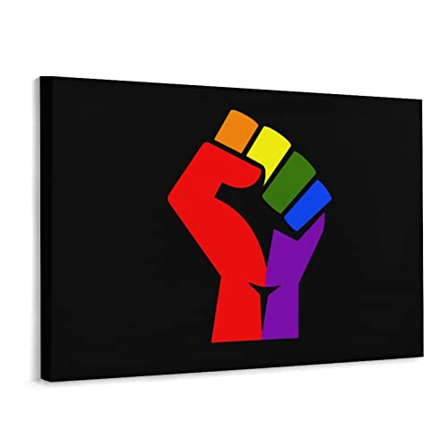 Cuadro de orgullo LGBT para decorar tu salón u oficina con arte moderno de 30x40 cm