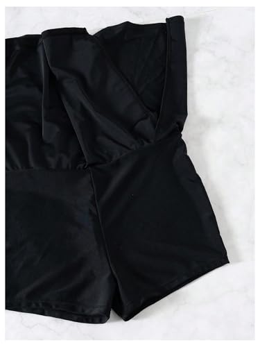 SHENHE Women's Split Skirt Shorts High Waisted Quick Dry Mini Bathing Suit Swimsuit Bottom Skort4