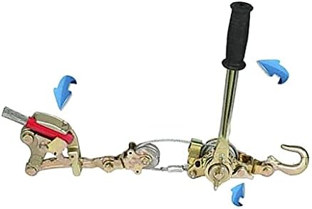 Miniatura 6 de QWORK Tirador de mandíbula de la cuerda de acero del apretón del alambre del agarre del cable de 2 T para la cuerda de alambre, tirando de 4408