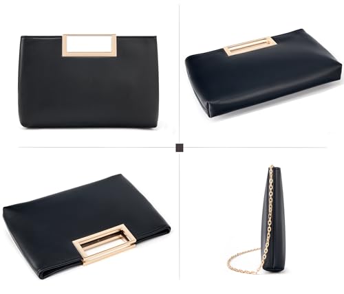 Image of Women's Woven Evening Bag Casual Leather Shoulder Handbag Fashion Clutch Purse