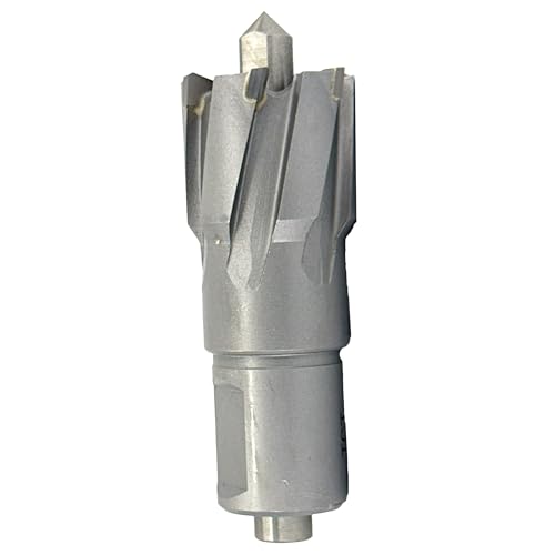 Drill America CTC Series Hartmetallbestückter Ringschneider, 1,27 cm – 5,1 cm – 7,6 cm Schnitttiefe, helle Oberfläche, 1,9 cm Weldon-Schaft, Hochgeschwindigkeitsstahl, 13/16, silber, 1
