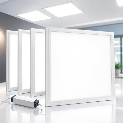 Image of 6 Pack 48W LED Panel Light 600x600mm Recessed Ceiling Office Daylight 6500K