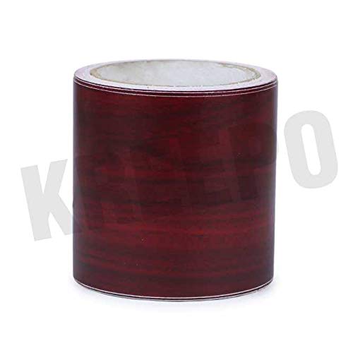 Image of KREEPO Waterproof Waist Line Wall Sticker Self Adhesive Baseboard Wallpaper Border Roll Decals Home Decor Film (Size 4Inch x 40m) (Wood-11)