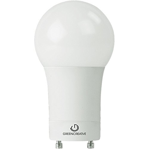 Green Creative 97910 A19 LED Lightbulb, 4000K (Daylight White), Dimmable, 9W, 850 lm, Energy Star, Fully Omni